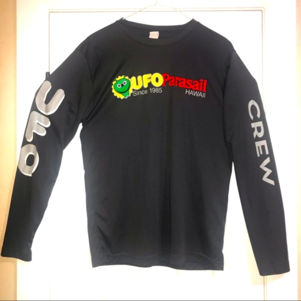 UFO Parasail Graphic Hawaiian LS Water Shirt S